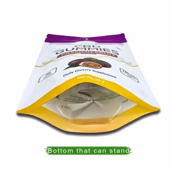 Transparent Printing Plastic Bags Packaging Emballage Biscuits Snacks Baking Stand up Pouch Laminated Packaging