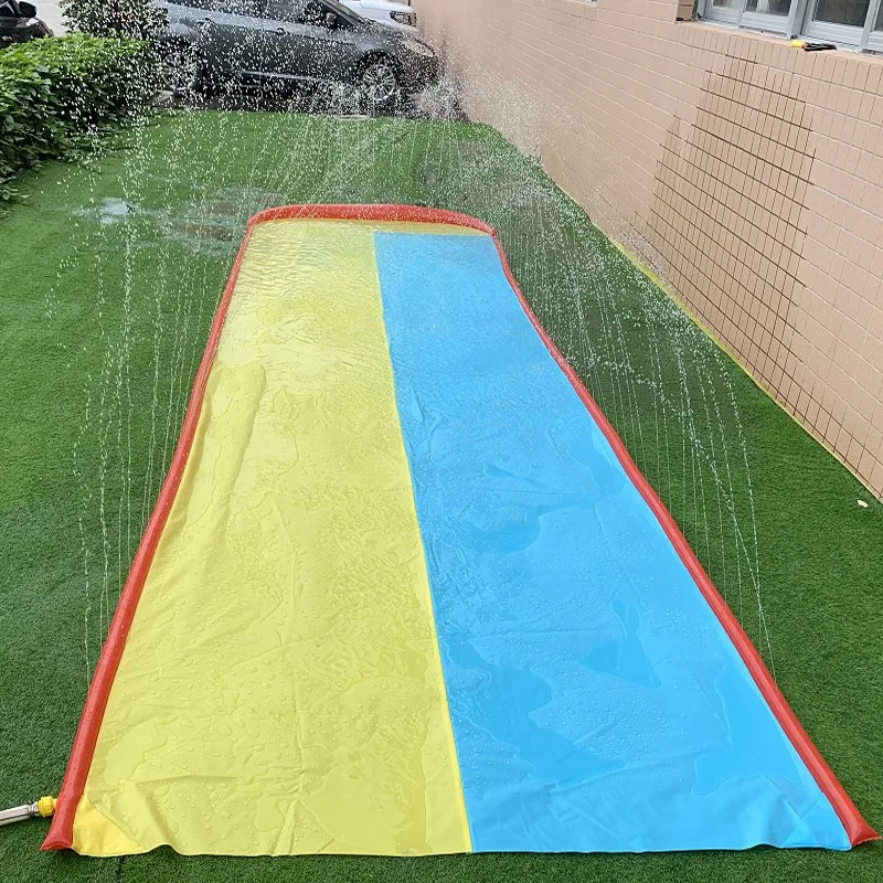 Double Lane 16FT Inflatable Slip and Slide Inflatable Water Slide with Sprinkle