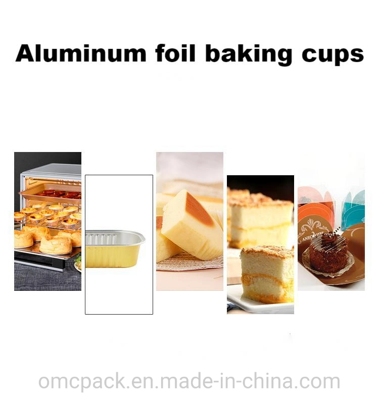 Mc70-24 Ice Cream Cup Aluminum Foil Bowl Colorful Cake Cup Baking Mold Disposable Packaging 58ml