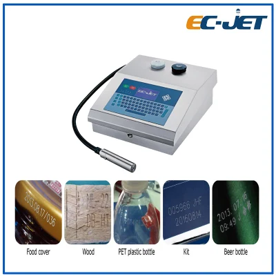 Impressora jato de tinta da máquina de codificação de data de validade para saco troche (EC